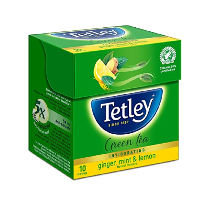 Tetley Green Tea Ginger Mint Lemon